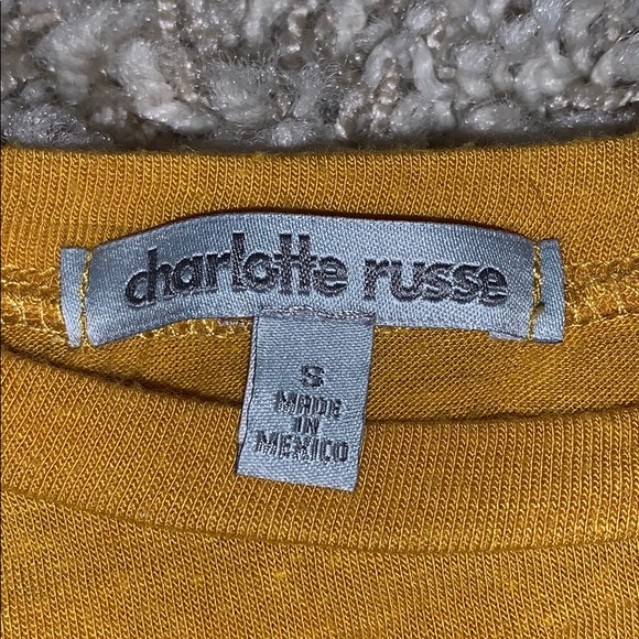 yellow cropped shirt - Picture 3 of 3